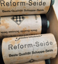 1 x schwarze Knopflochseide