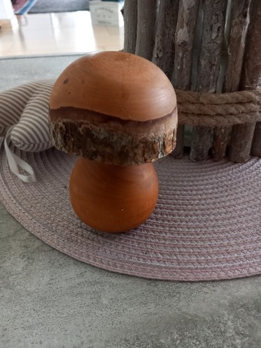 Stopfpilz aus holz natur - aus,