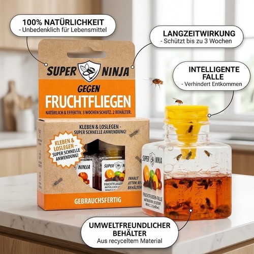 Super ninja fruchtfliegenfalle - ninja,
