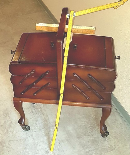Nähwagen holz etagere - nähwagen,