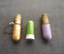 3 alte Reise Nähset Nähetuis